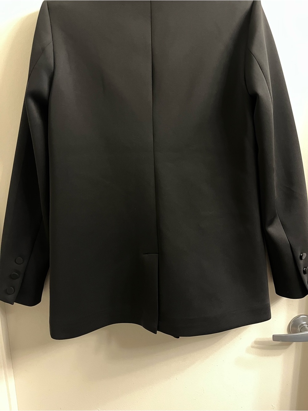 Good American Black Scuba Blazer Jacket Medium - Picture 8 of 12